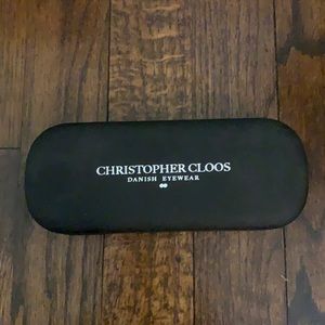 Christopher cloos clear,round sunglasses